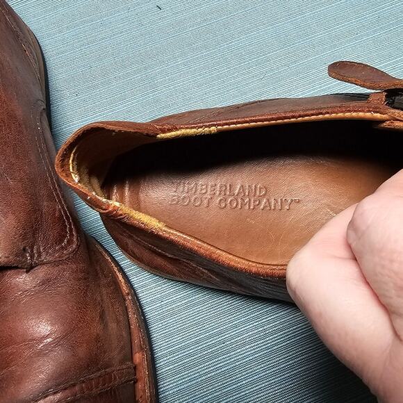 Timberland Boot Company Men's Size 11 Loafer Wodehouse Monk Strap Brown Leather - Picture 4 of 6